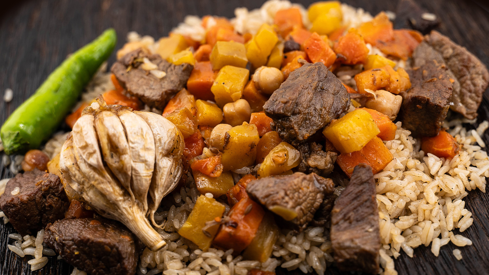 Grilled meat with flames - GRILL'D Restaurant